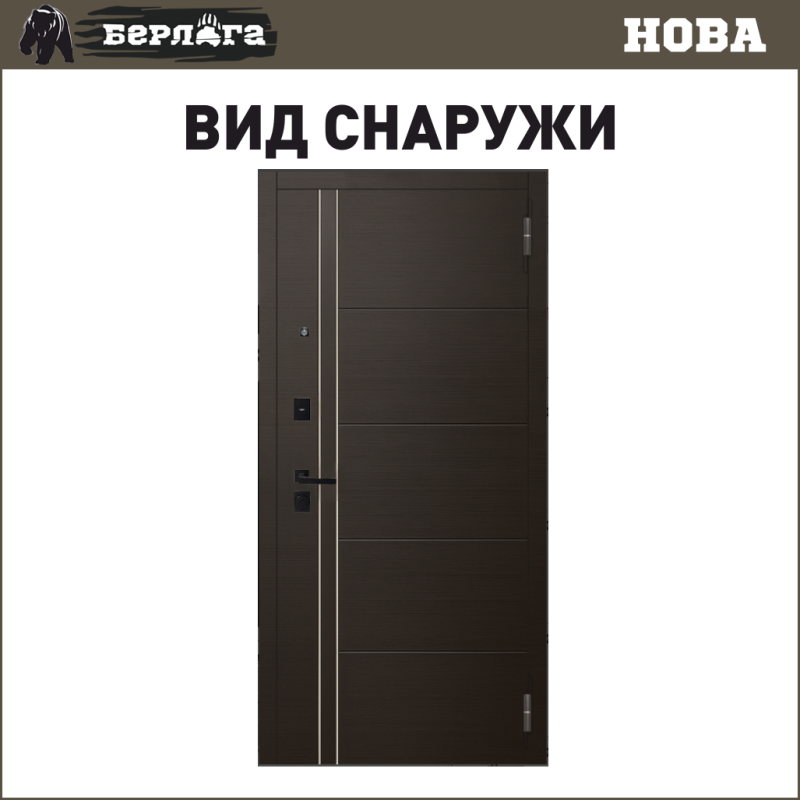 БЕРЛОГА Нова внешняя панель Лофт венге